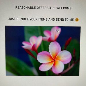 REASONABLE OFFERS WELCOME